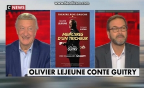Olivier LEJEUNE sur le plateau de CNEWS pour la chronique théâtre de Thierry FRERET (03/02/18)